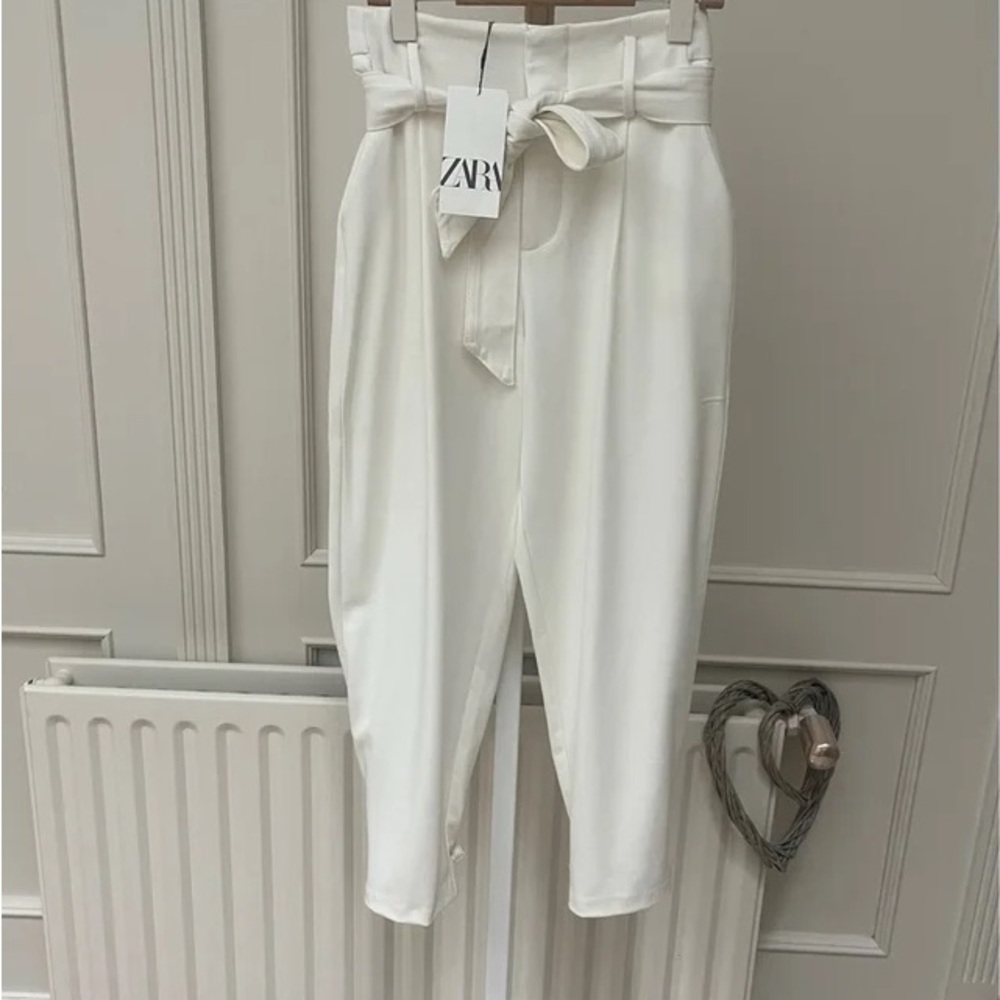 Zara White Trousers